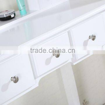 2016 Hot Sale Antique Dressing Table With Mirrors & Stool photo-5