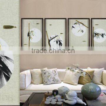 Framed Handmade Gold Ledf Bamboo Home Goods Wall Art photo-5