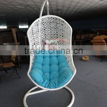 oval hanging egg chair/hanging chair white/hanging egg swing chair