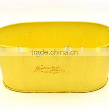 2016 Oval Metal Plant Pots Wholesale Galvanized Metal Planters Flower Pots photo-2