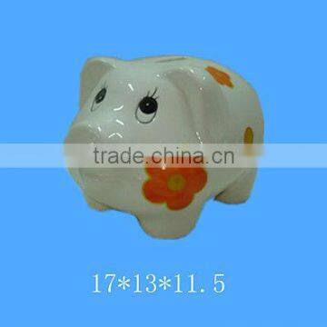 unique ceramic pig shape piggy bank