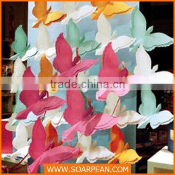 Hanging PVC Butterfly For Wall Decoration