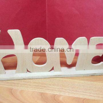 Wooden Plaque Words/Letters Free Standing "HOME" Home Decoration