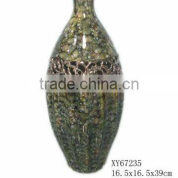 Home decoraton ceramic cracked glaze vase