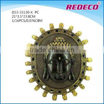 Poly resin buddha decor for home decoration