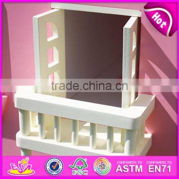 Best Design Pink House Toys Wooden Dollhouse for Girls W06A020 photo-6