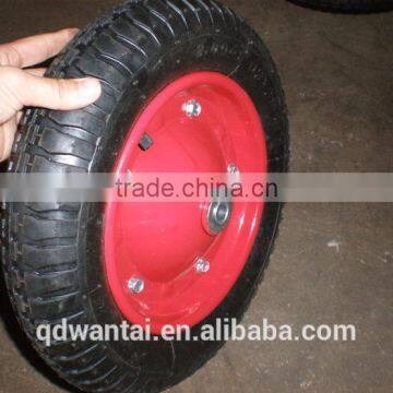 Trolley Wheelbarrow Wheel PU Wheel Solid Rubber Wheel photo-5