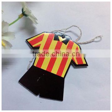 football/basketball shirt shape with customized long lasting smell air freshener