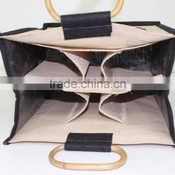 Wholeseller of Wine Bag From India - Made of Jute & Juco Fabric photo-2