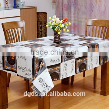 free samples Elegant PVC Table Cloth in roll 137X20 with non woven backing for Egypt market