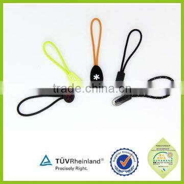 Transparent Colored Plastic String Zipper Pulls