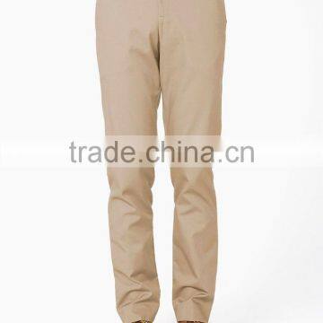 Wholesale Slim Fit Mens Long Trousers Leggings Custom Cotton Twill Chino Pants photo-2