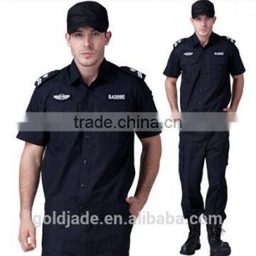 custom black comfortable security guard clothing