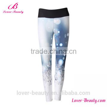 2017 High quality legging snow printing leggings high waist pants