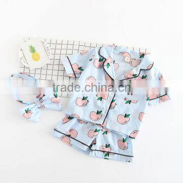 Short Pajamas Kids Clothing for Boys and Girls Summer Air Conditioning Suit photo-5