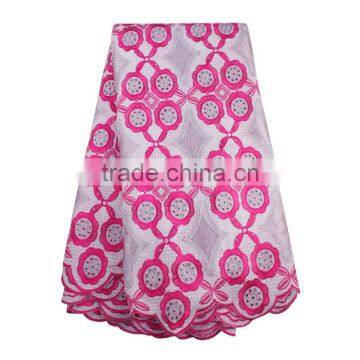 Bestway Peach Lace Fabric African 2017 Swiss Voile Lace For Wedding Dress photo-2