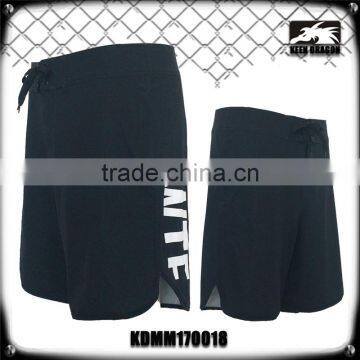 OEM service wholesale sportswear custom logo mens black mma shorts