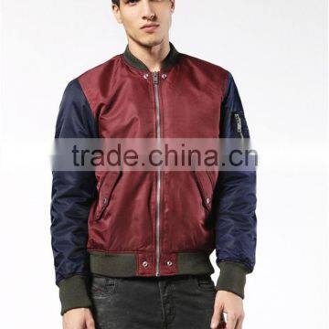 MGOO Custom 100 Nylon Bomber Jackets Zip up Pockets Long Sleeves Jackets For Man Manufacturer China photo-2