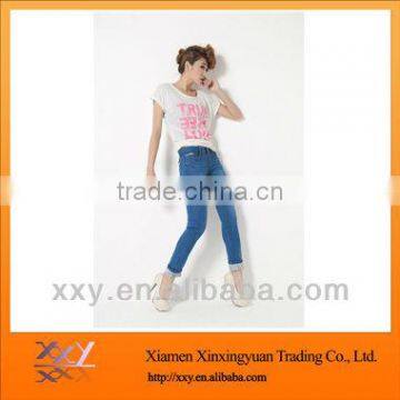 Fashion Blue Tight Jeans Women Wholesale in 2012