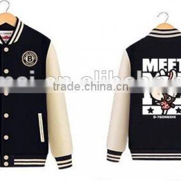 100% Polyester Wholesale Customized Man Woman Baseball Jacket photo-4