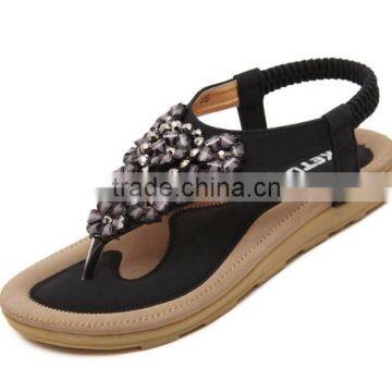 Zm50168b Summer Flat Female Shoes Crystal Ladies Sandals photo-3