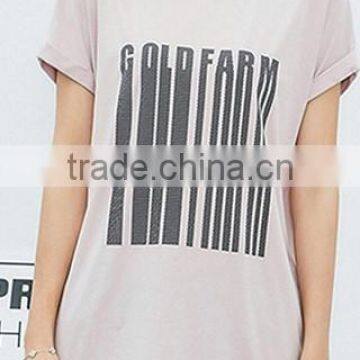 New Fancy Design Printing T-shirt With Stripe Pattern photo-2
