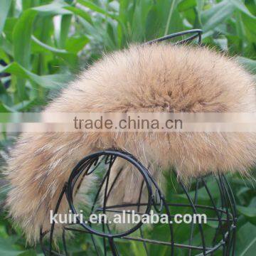 2016 Winter 100% Real Natural Fur Collar & Womens Scarfs Fashion Coat Sweater Scarves Collar Luxury Raccoon Fur Neck Cap photo-4
