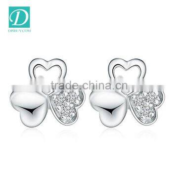 New Model Simple Cute Stud Earring Sliver Jewerly Ear Rings