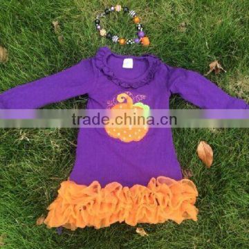 2014 new halloween pumpkin dress with matching necklace set