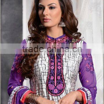 Glamour Beauty Designer Semi Stitch Salwar Kameez Collections photo-5