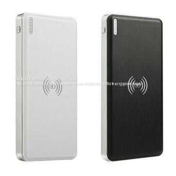 NEW DESIGN 2A fast charging Qi dual usb 10000mah wireless charger power bank