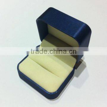 Double Ring Premium Jewelry Box Sapphire Blue photo-2