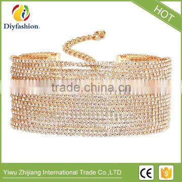 Multiple Layers Rhinestone Crystal Choker Necklace for Women New Fashion Jewelry photo-2