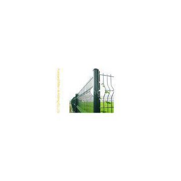 PVC Coated Chain Link Fence / Black 24 Galvanized Welded Wire Fence