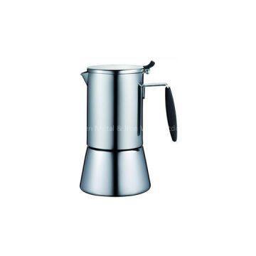 Stainless Steel Stove Top Espresso Coffee Maker Pot With Silicone Handle