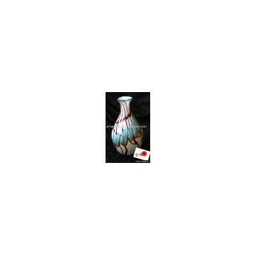 Colored glaze art vase