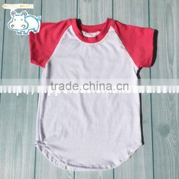 Children raglan sleeve kids wear t-shirt designer clothing manufacturers in china boys shirt and tie sets