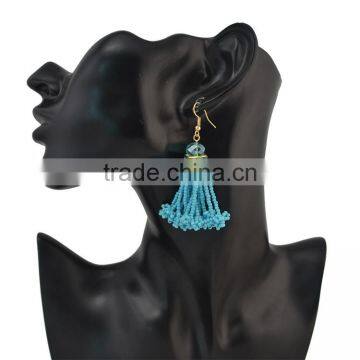 XP-TE-2129 Design Seed Bead Tassel Earing 2017 Earring Woman