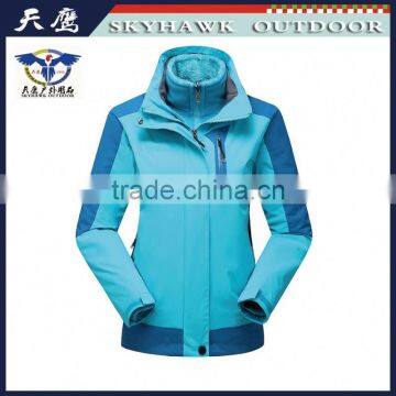 Custom made outdoor womens softshell winter jacket