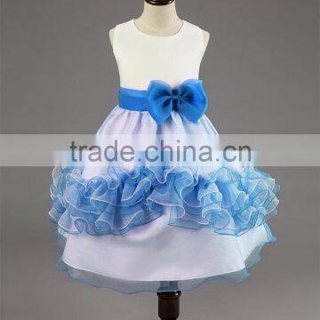 Butterfly Tie Kids Lavender Crochet Dress Girl Wedding Dress photo-4