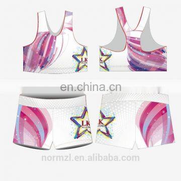 Pink Youth Girls Private Label Fitness Custom Logo Sport Dance Wear