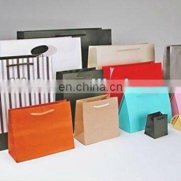 Customized colorful design luxury paper shopping bag