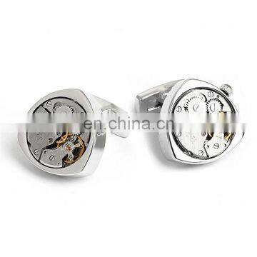 Mechanical Cufflinks Watch Movement Steampunk Cufflinks photo-2