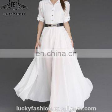 sexy transparent short sleeve high quality oem service maxi dress