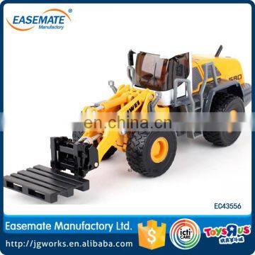 1:50 scale yellow diecast forklift silding metal forklift toy