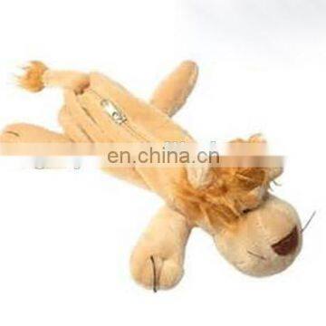 Good Promotional gift lion plush pen bag