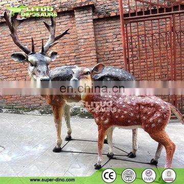 Amusement park products animatronic animals deer