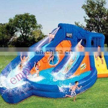 Cheap commercial best quality flame inflatable water slide WS041