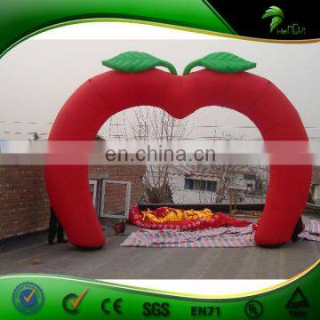 Newest Design Popular Commercial Cheap Apple Modeling Inflatable Arch for Promotion / Event