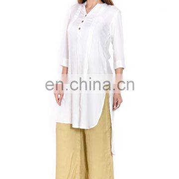 Designer woman kurta 100% viscose High low Hem wholesaler jaipur india